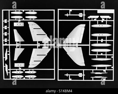 Tamiya Harrier Jump Jet Modell Flugzeugteile Stockfoto