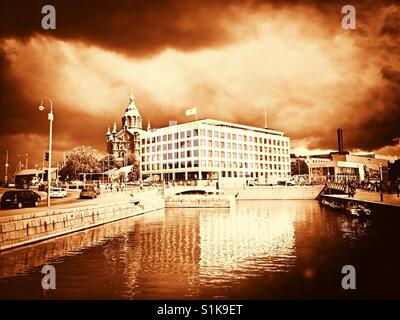 Berühmte Gebäude in Helsinki Stockfoto