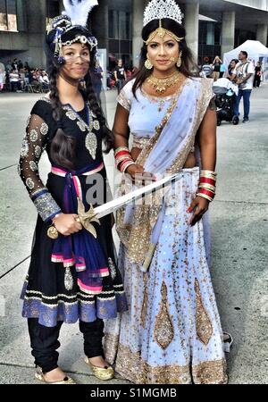 Wir feiern den India Day auf dem Nathan Phillips Square in Toronto, Kanada. Stockfoto
