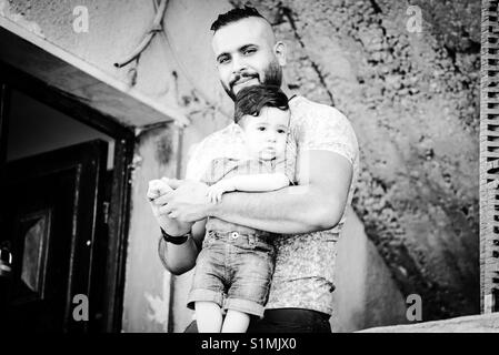 Flüchtlinge in Aida Camp in Bethlehem, Palästina. Stockfoto