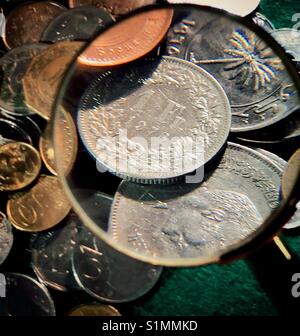Münzen Stockfoto