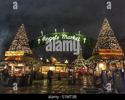 Engel Markt im Winter Wonderland, Hyde Park, London Stockfoto