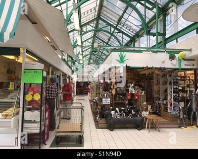 Markthalle in Merthyr Tydfil Stadtzentrum Stockfoto