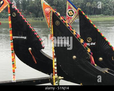 Schlange Boot, Aranmula Stockfoto