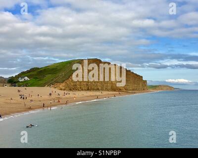 West Bay Dorset Home von Boardchurch Stockfoto