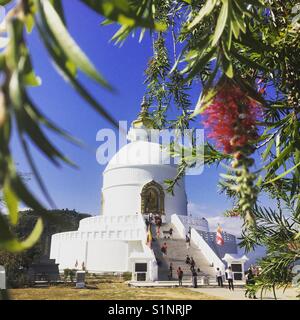 World Peace Pagoda, Pokhara, Nepal Stockfoto