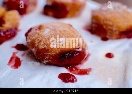 Jammy donut Stockfoto