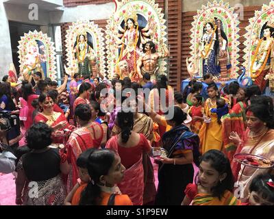 Durga Puja 2017 Stockfoto