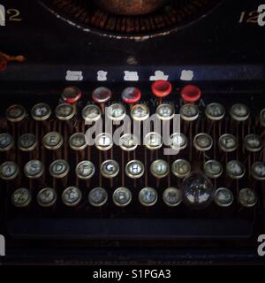 Schreibmaschine Tasten. Stockfoto