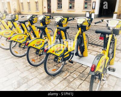 Helsinki Finnland City Bikes Alepa Fillari Stockfoto