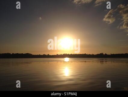 Sun über in Lake Placid, Florida Stockfoto