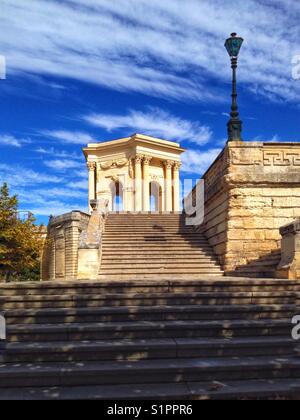 Wasserturm Der Garten von Peyrou, Montpellier Frankreich Stockfoto