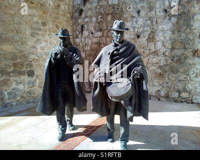 Schlagzeuger Skulptur in Burgos, Spanien Stockfoto