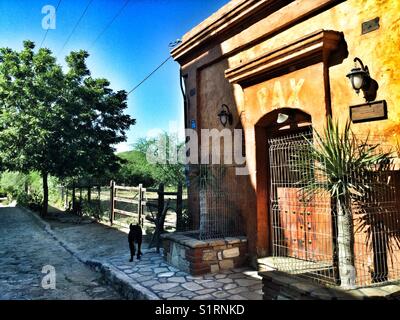 El Triunfo, einem verlassenen Minenstadt in Baja California, Mexiko. Stockfoto