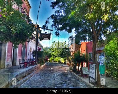 El Triunfo, einer historischen Stadt in Baja California, Mexiko. Stockfoto