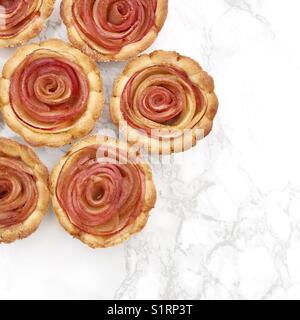 Apple rose Torten Stockfoto