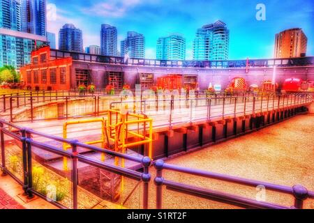 Toronto Railway Museum, Roundhouse Park, Toronto, Ontario, Kanada Stockfoto