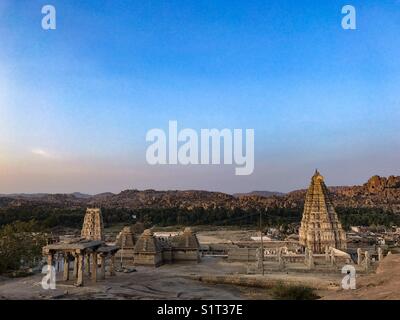 Magische virupaksha Temple, Hampi Stockfoto