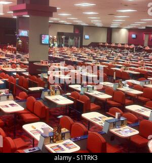 Bingo-Halle Stockfoto