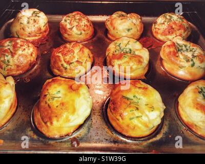 Hausgemachte's Yorkshire Pudding Stockfoto