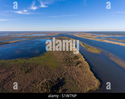 Mobile Bay, Alabama River Delta Stockfoto