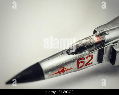 Hasegawa im Maßstab 1:72 Mig-23 S Flogger B Kunststoff Modell fighter Jet Stockfoto