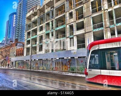 Stadtentwicklung in der Innenstadt von Toronto. Stockfoto