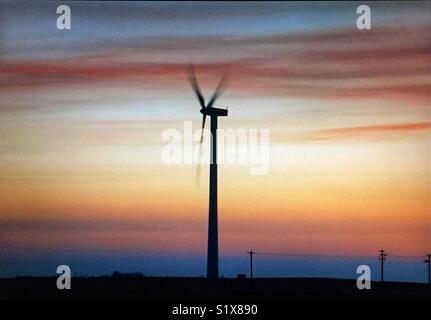 Windpark in Alberta, Kanada Stockfoto