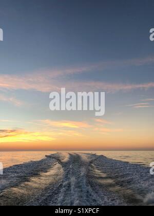 Boote in Hernando Beach, Florida Stockfoto