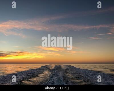 Boot in Hernando Beach, Florida Stockfoto