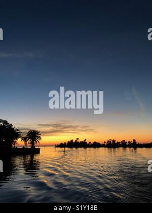 Sonnenuntergang in Hernando Beach, Florida Stockfoto