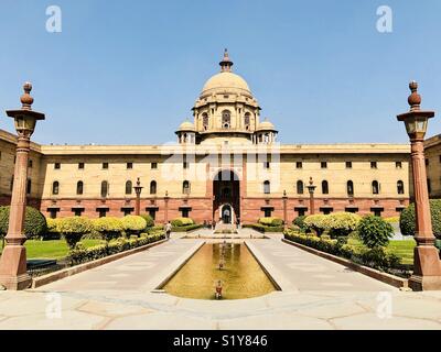 Zentrales Sekretariat Gebäude, Neu Delhi, Indien Stockfoto