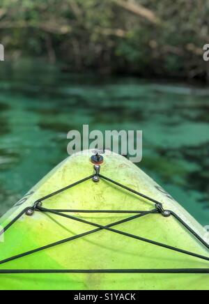 Kajak Weeki Wachee Springs State Park, Florida Stockfoto