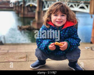 Schöne Kinder Portrait im Freien Toulouse Frankreich Stockfoto