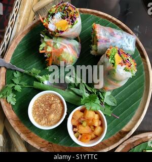 Thai Frühlingsrollen Stockfoto