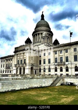 Das Rhode Island State Capitol und Begründung, Providence, Rhode Island, USA Stockfoto