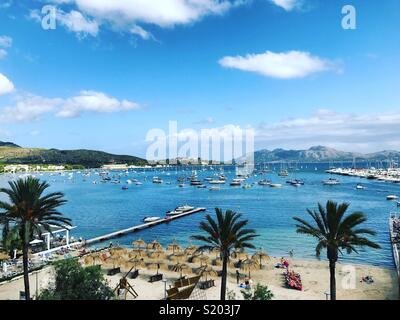 Puerto Pollensa, Mallorca Stockfoto