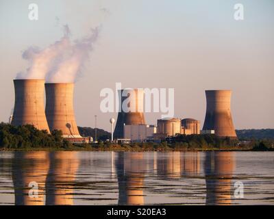 Three Mile Island Kernkraftwerk Stockfoto