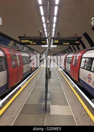 Die U-Bahnstation Clapham North Stockfoto