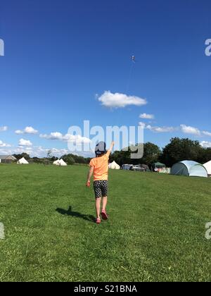 Lets go fly a kite Stockfoto