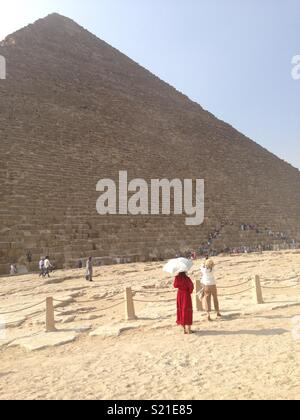 Große Pyramide von Gizeh Ägypten Stockfoto