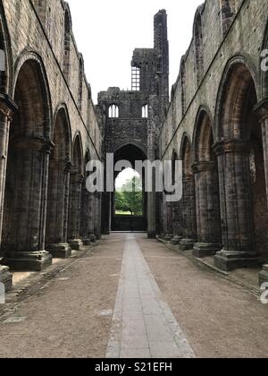 Kirkstall Abbey in Leeds Stockfoto