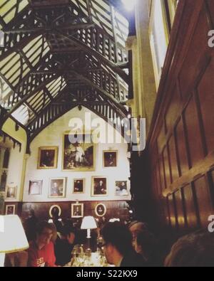 Exeter College Speisesaal ###englishhistory exetercollege Oxford # historische # Architektur # Erbe Stockfoto