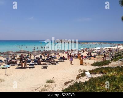 Nissi Beach, Ayia Napa, Zypern Stockfoto