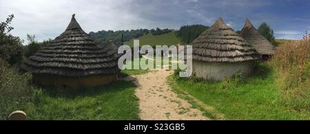 Butser Ancient Farm, South Downs National Park, Hampshire, England Stockfoto