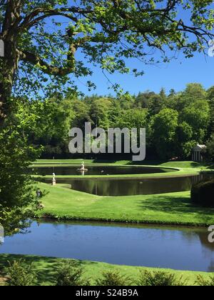 Studley Royal Water Garden, Ripon, North Yorkshire Stockfoto