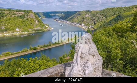 Loreley am Rhein Stockfoto