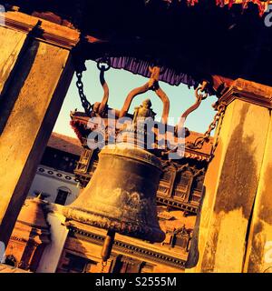 Große Glocke, Durbar Square, Bhaktapur, Nepal Stockfoto