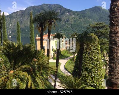 Villa Balbianello am Comer See. In James Bond 'Casino Royale' und Star Wars "Angriff der Klonkrieger" verwendet. Stockfoto