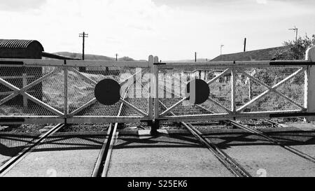 Bahnübergang Tore Stockfoto